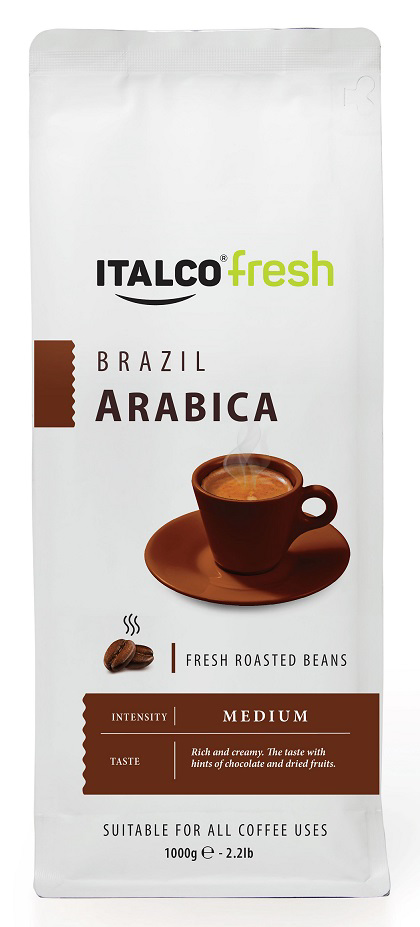 Кофе Italco fresh Arabica Brazil в зернах 1 кг