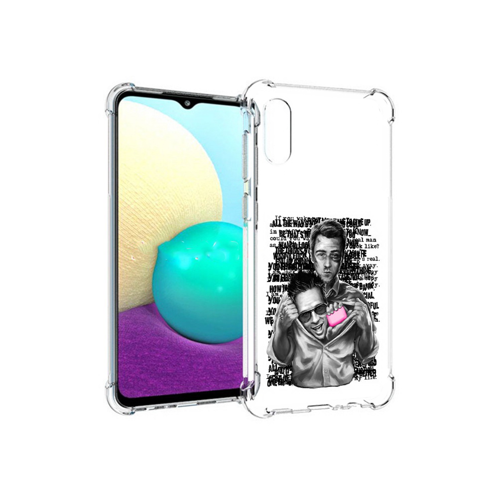 

Чехол MyPads Tocco для Samsung Galaxy M02 бойцовский клуб (PT157689.478.242), Прозрачный, Tocco