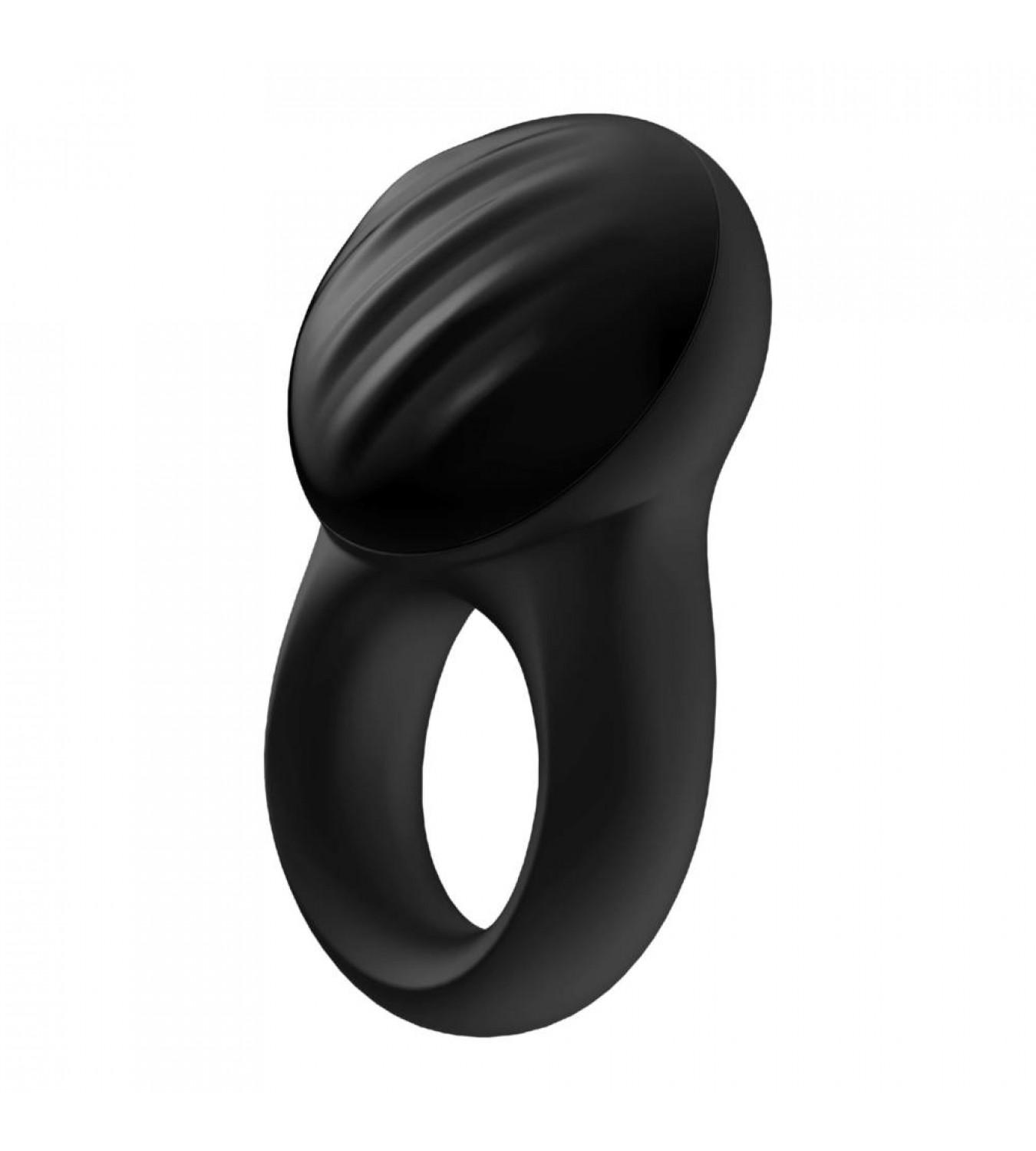 фото Эрекционное кольцо satisfyer signet ring с возможностью управления через приложение черный