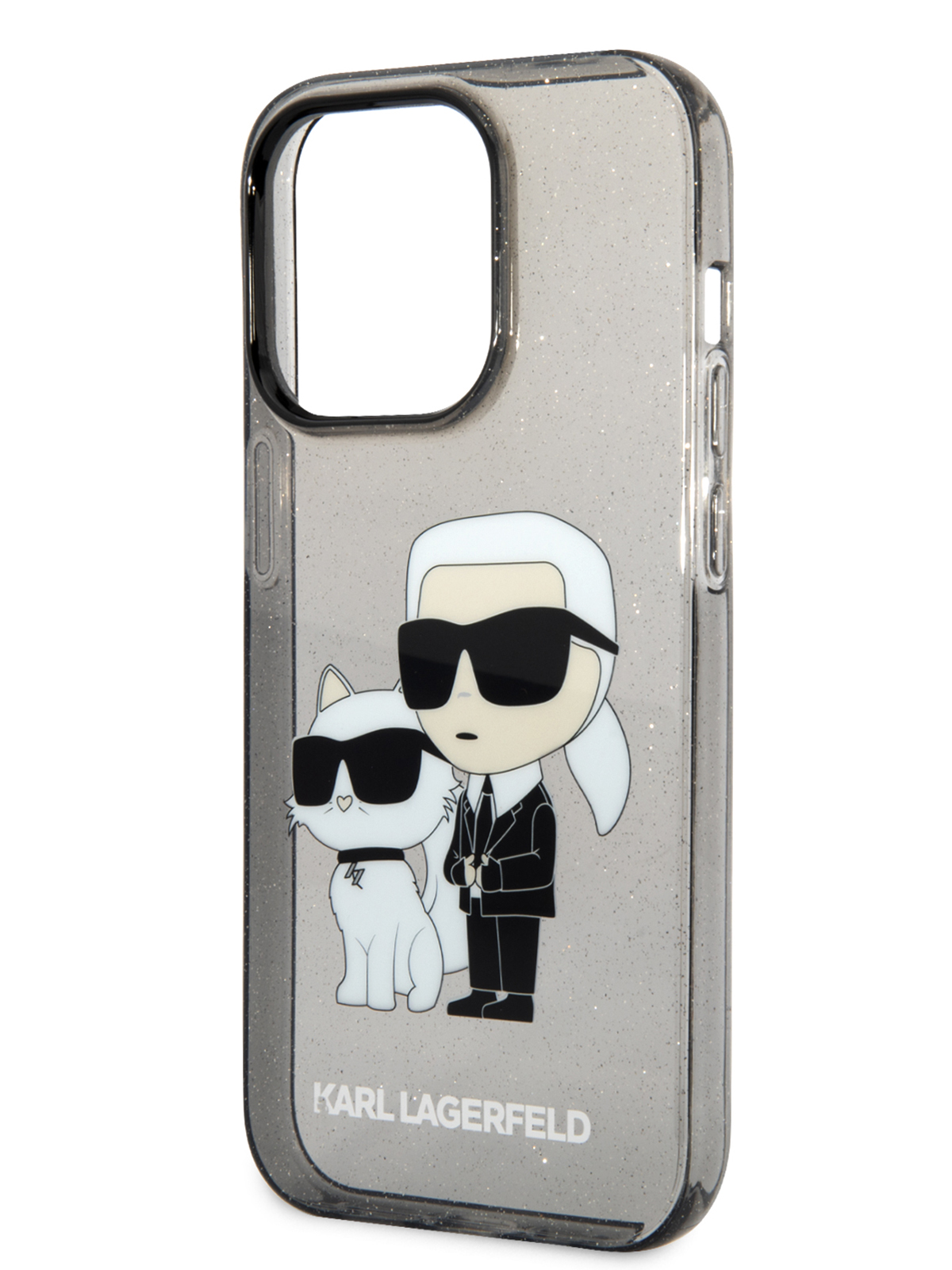 Чехол Karl Lagerfeld для iPhone 14 Pro с принтом, Black