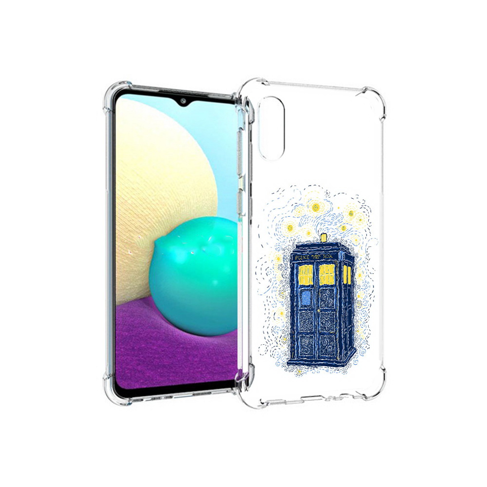 

Чехол MyPads Tocco для Samsung Galaxy M02 будка рисунок (PT157689.478.249), Прозрачный, Tocco