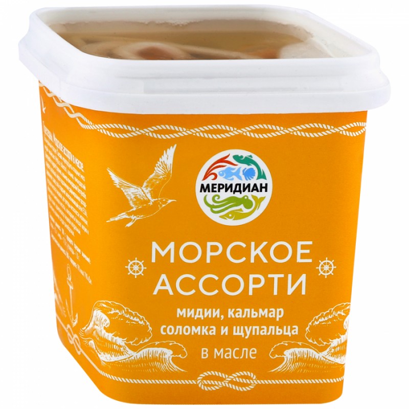 Морской коктейль Меридиан в масле 250 г