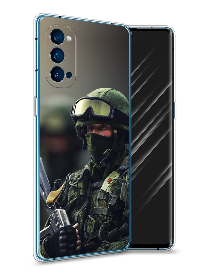 

Чехол Awog на Oppo Reno 4 Pro 5G "Солдат", Разноцветный, 253750-5