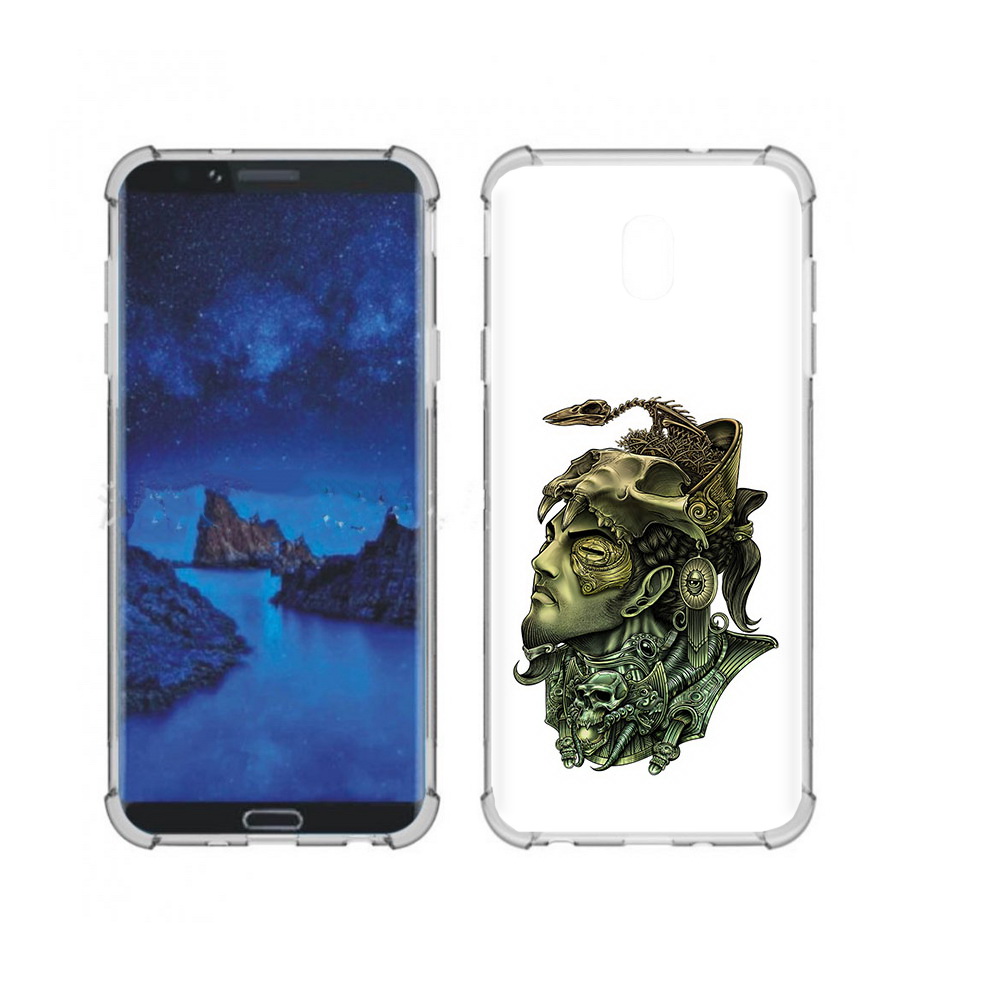 

Чехол MyPads Tocco для Samsung Galaxy J7 (2018) бронзовый воин (PT226928.596.248), Прозрачный, Tocco