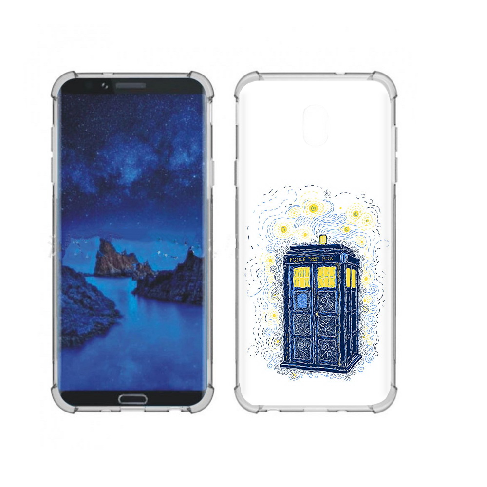 

Чехол MyPads Tocco для Samsung Galaxy J7 (2018) будка рисунок (PT226928.596.249), Прозрачный, Tocco