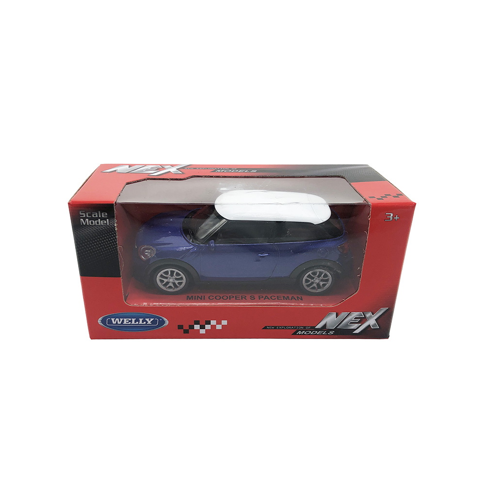 

Машинка Welly MINI COOPER S PACEMAN, синий, набор 23A, 44000-24CWD--IN23A, MINI COOPER S PACEMAN 44000-24CWD--IN(23A)