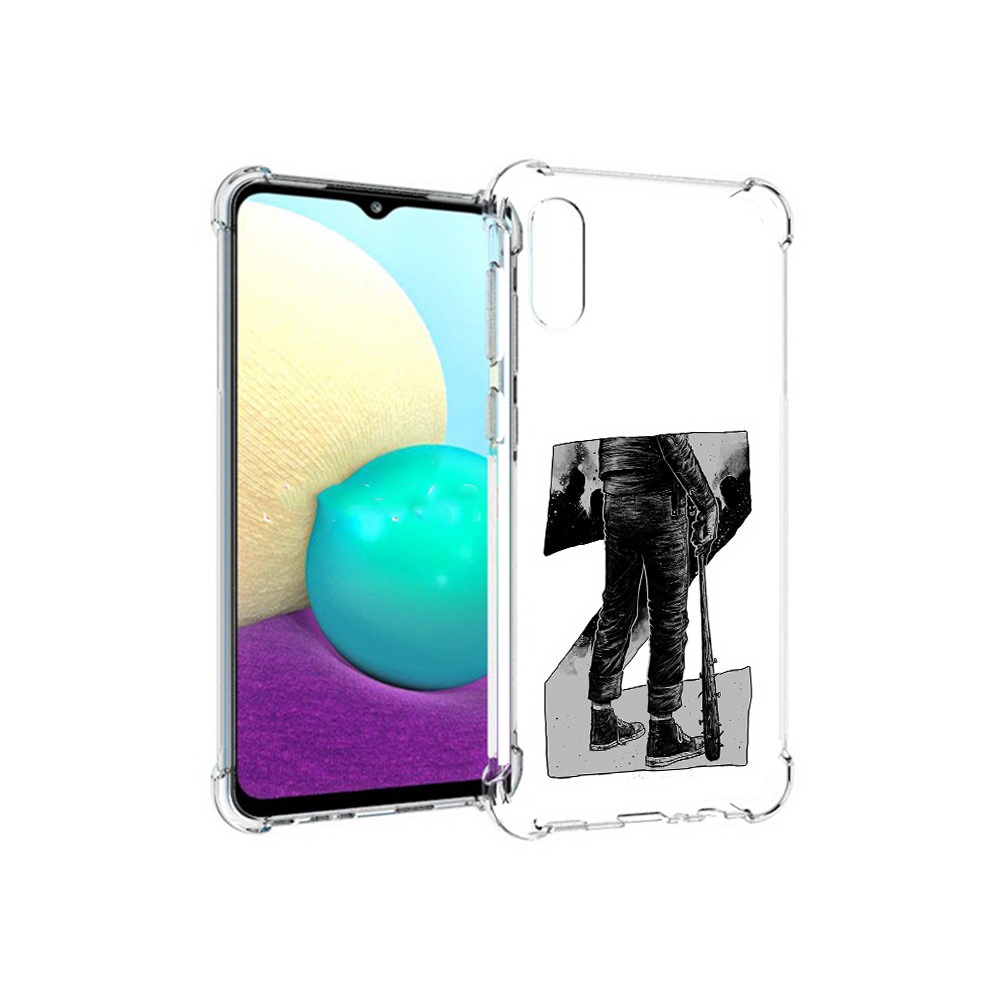 

Чехол MyPads Tocco для Samsung Galaxy M02 воин черно белый (PT157689.478.265), Tocco