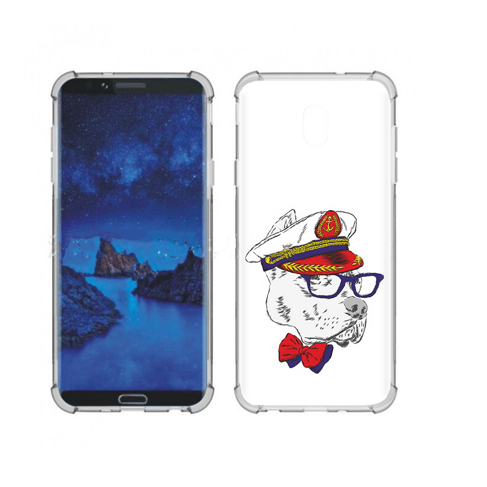 

Чехол MyPads Tocco для Samsung Galaxy J7 (2018) бульдог (PT226928.596.251), Прозрачный, Tocco