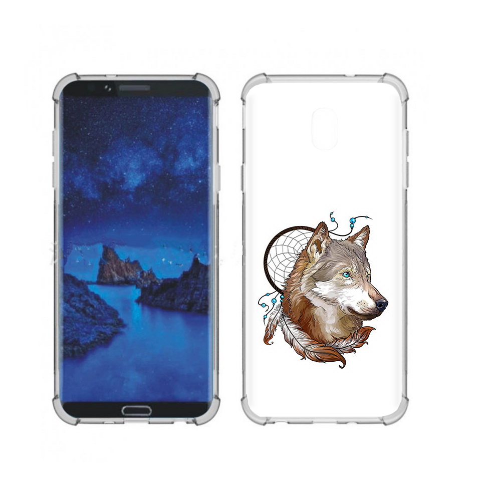 

Чехол MyPads Tocco для Samsung Galaxy J7 (2018) волк и ловец снов (PT226928.596.269), Прозрачный, Tocco