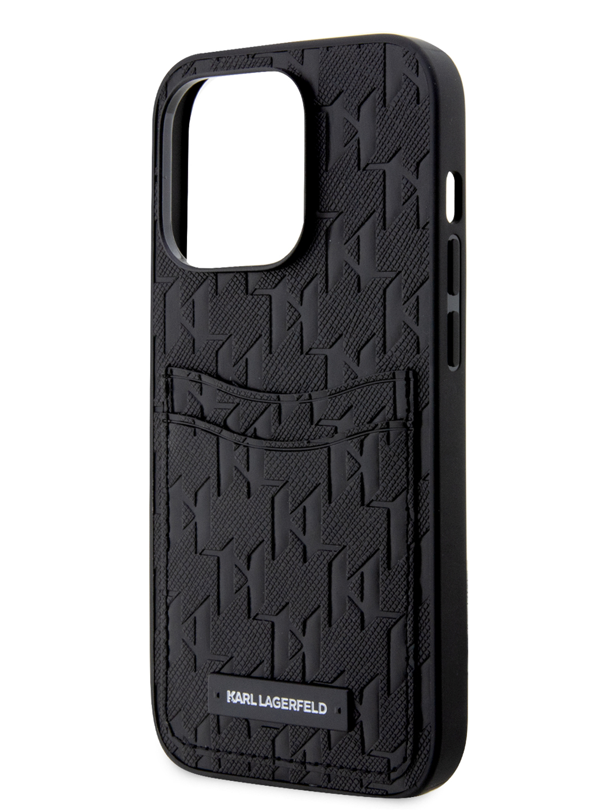 Чехол Karl Lagerfeld для iPhone 14 Pro с карманом для карты Black