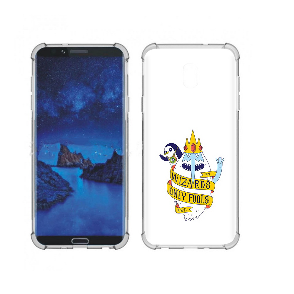 

Чехол MyPads Tocco для Samsung Galaxy J7 (2018) время приключений снежный король, Прозрачный, Tocco
