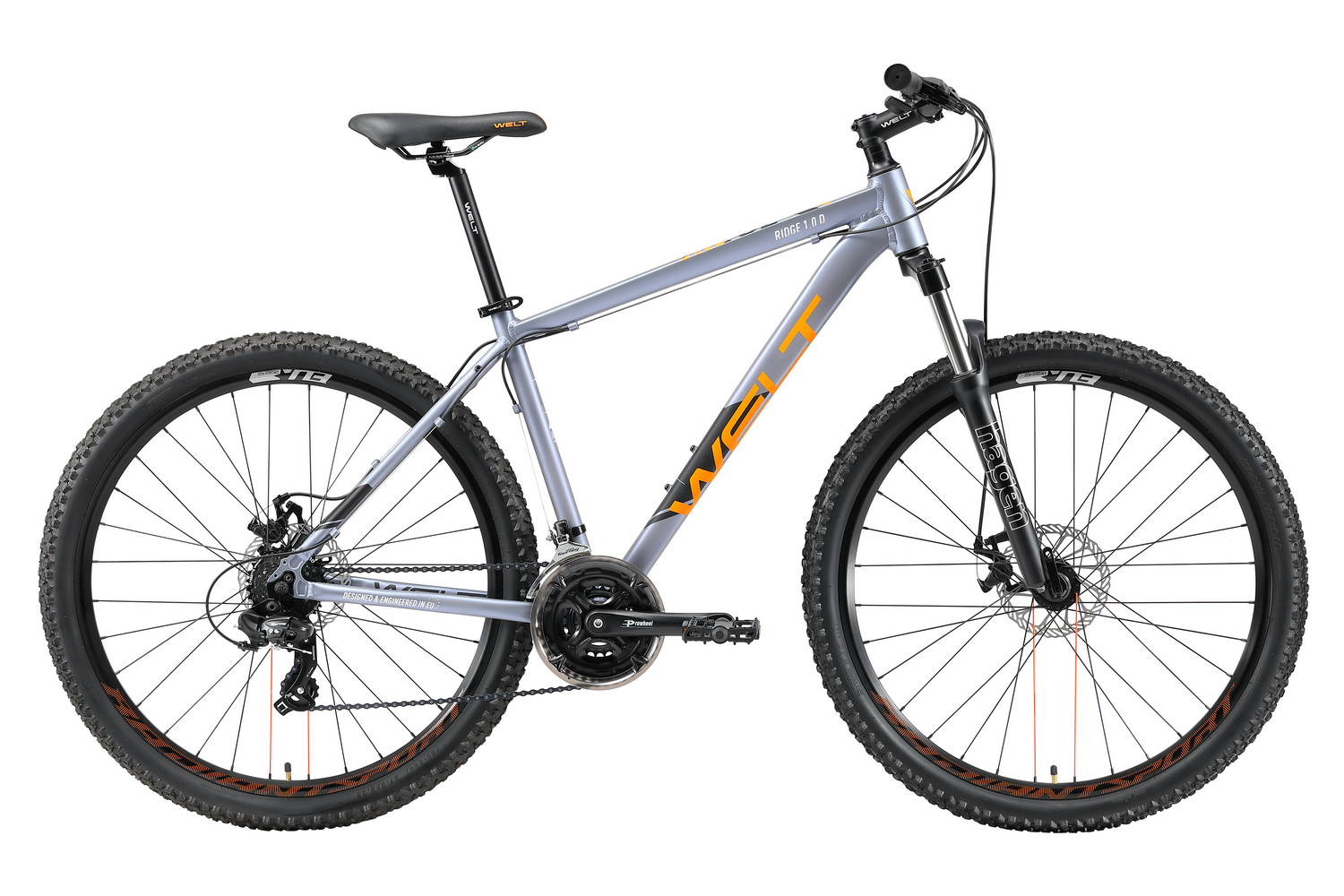 

Велосипед Welt Ridge 1.0 D 27 (2021) 27.5", Серый