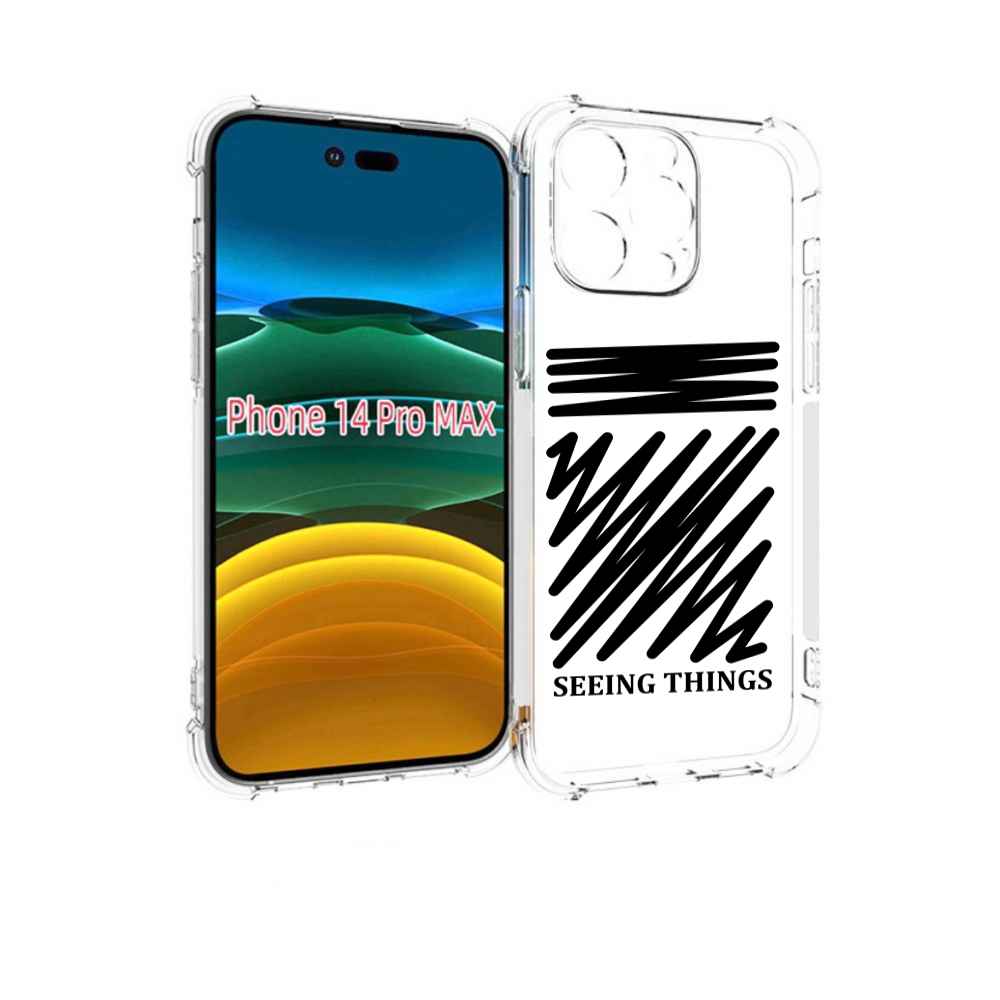 

Чехол MyPads seeing-things для iPhone 14 Pro Max, Прозрачный, Tocco