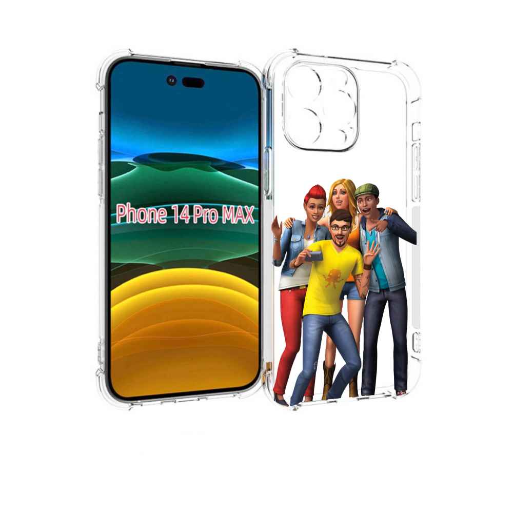 

Чехол MyPads sims для iPhone 14 Pro Max, Прозрачный, Tocco