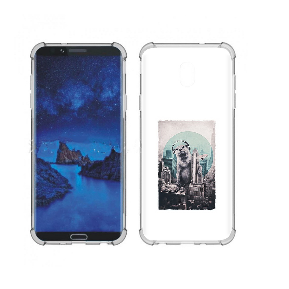 

Чехол MyPads Tocco для Samsung Galaxy J7 (2018) выдра в городе (PT226928.596.283), Прозрачный, Tocco