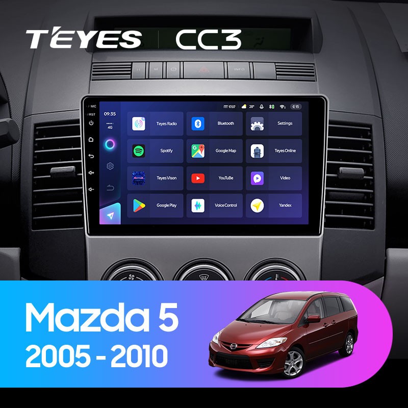 Штатная магнитола Teyes CC3 432 Mazda 5 2 CR 2005-2010 3559000₽