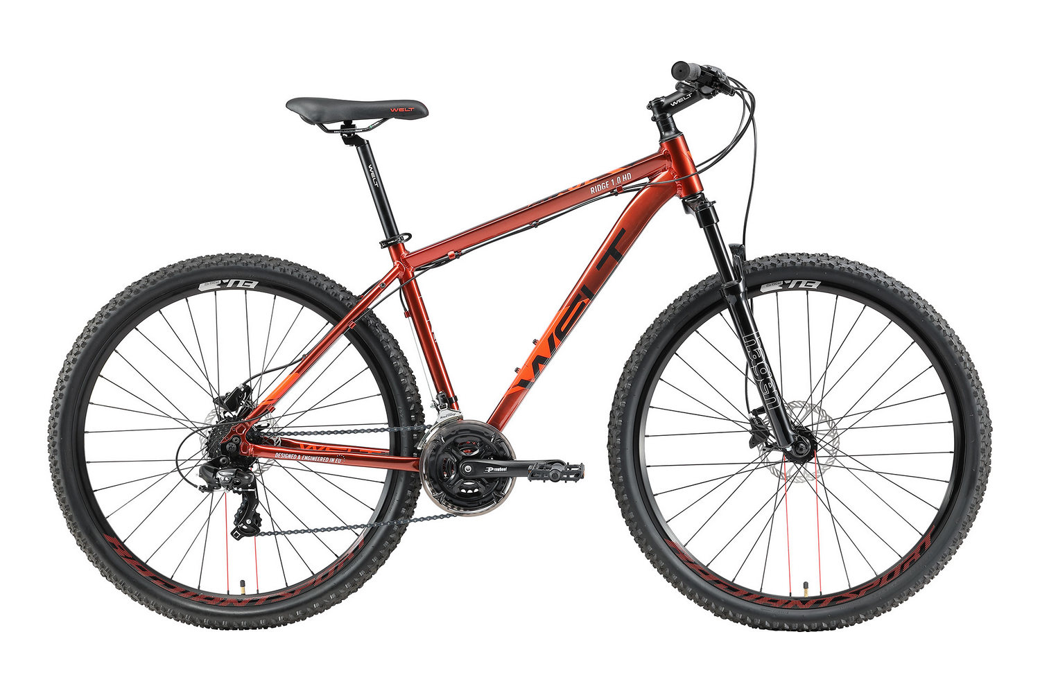 

Велосипед Welt Ridge 1.0 HD 27 (2021) S, Красный