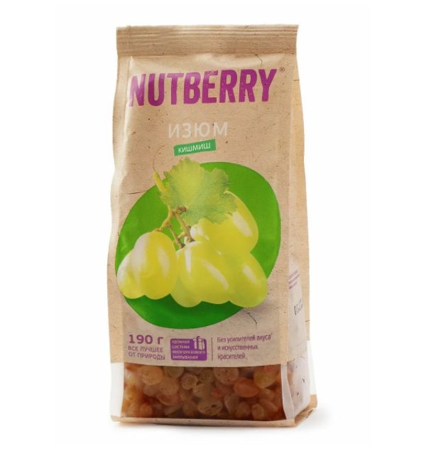Изюм Nutberry светлый 190 г