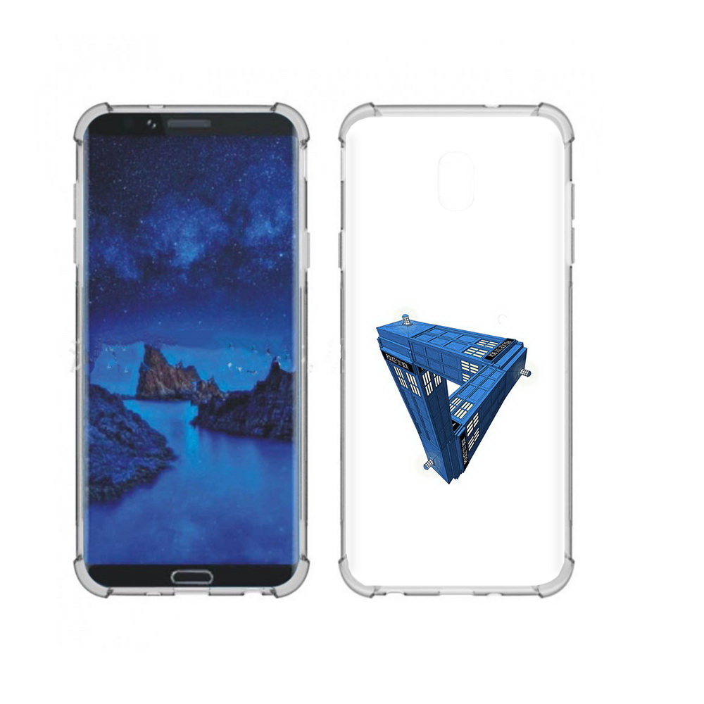 

Чехол MyPads Tocco для Samsung Galaxy J7 (2018) головолока абстракция (PT226928.596.291), Прозрачный, Tocco