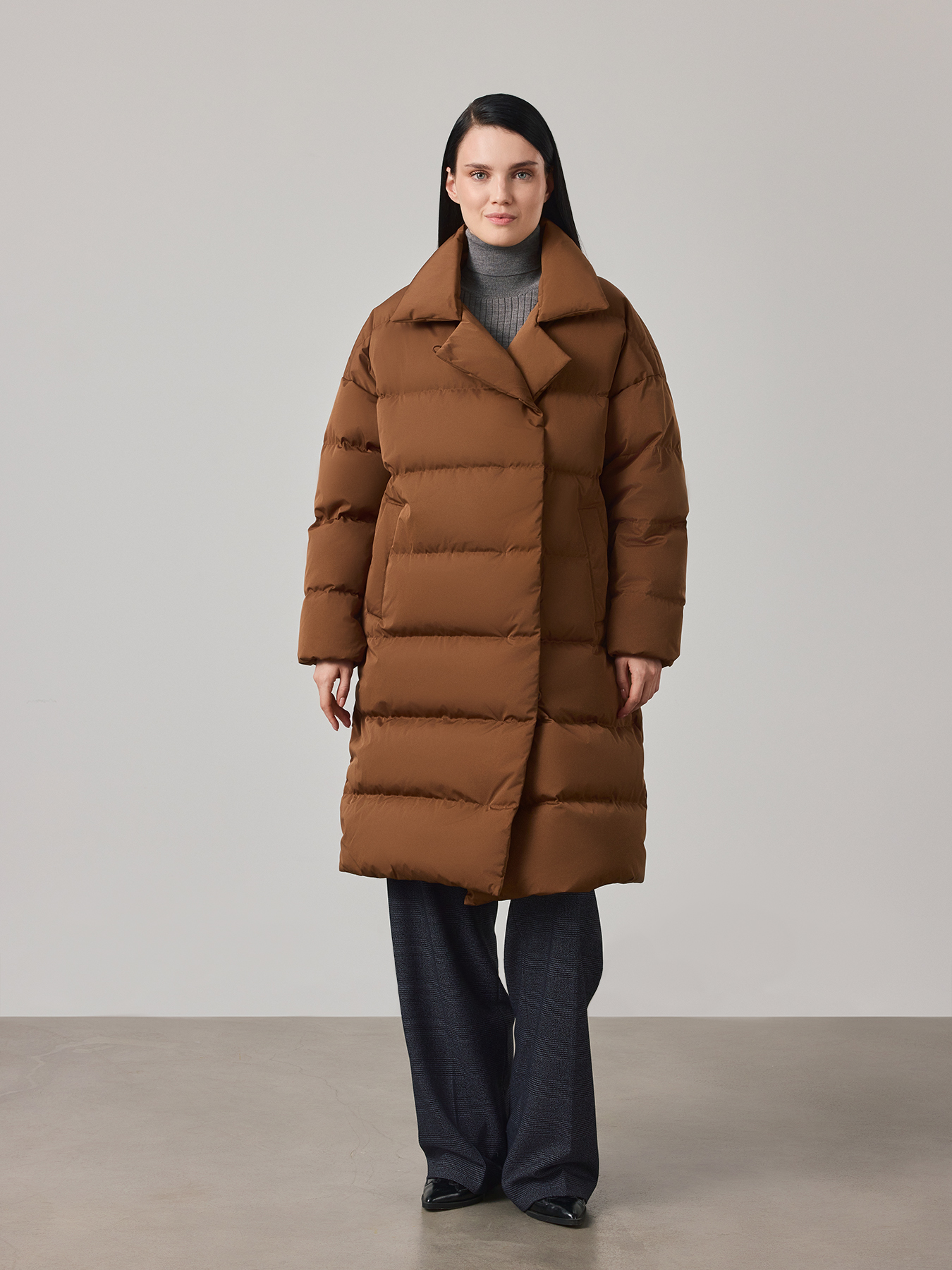 

Пальто женское Just Clothes 443678 коричневое 40 EU, Коричневый, 443678