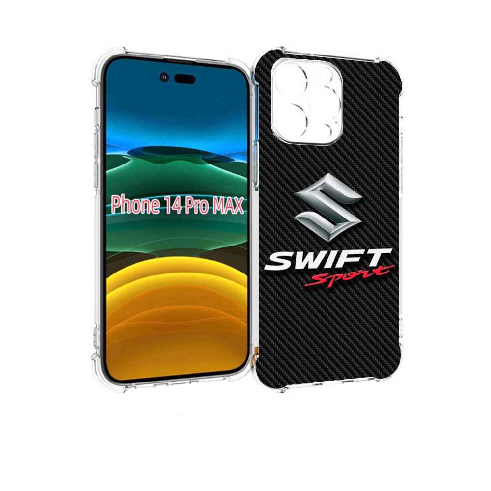 

Чехол MyPads suzuki 1 мужской для iPhone 14 Pro Max, Прозрачный, Tocco
