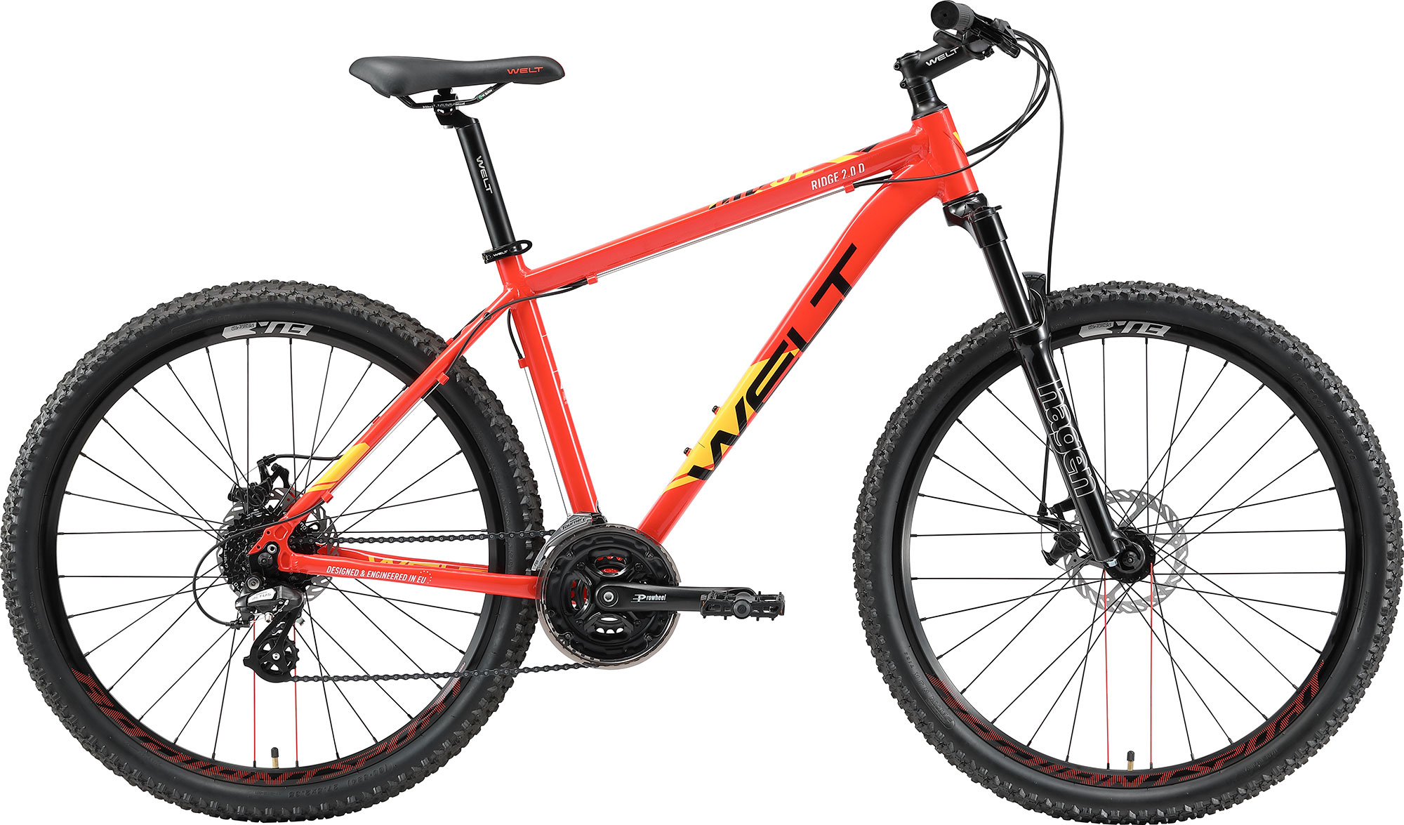 

Велосипед Welt Ridge 2.0 D 27 (2021) S, Красный