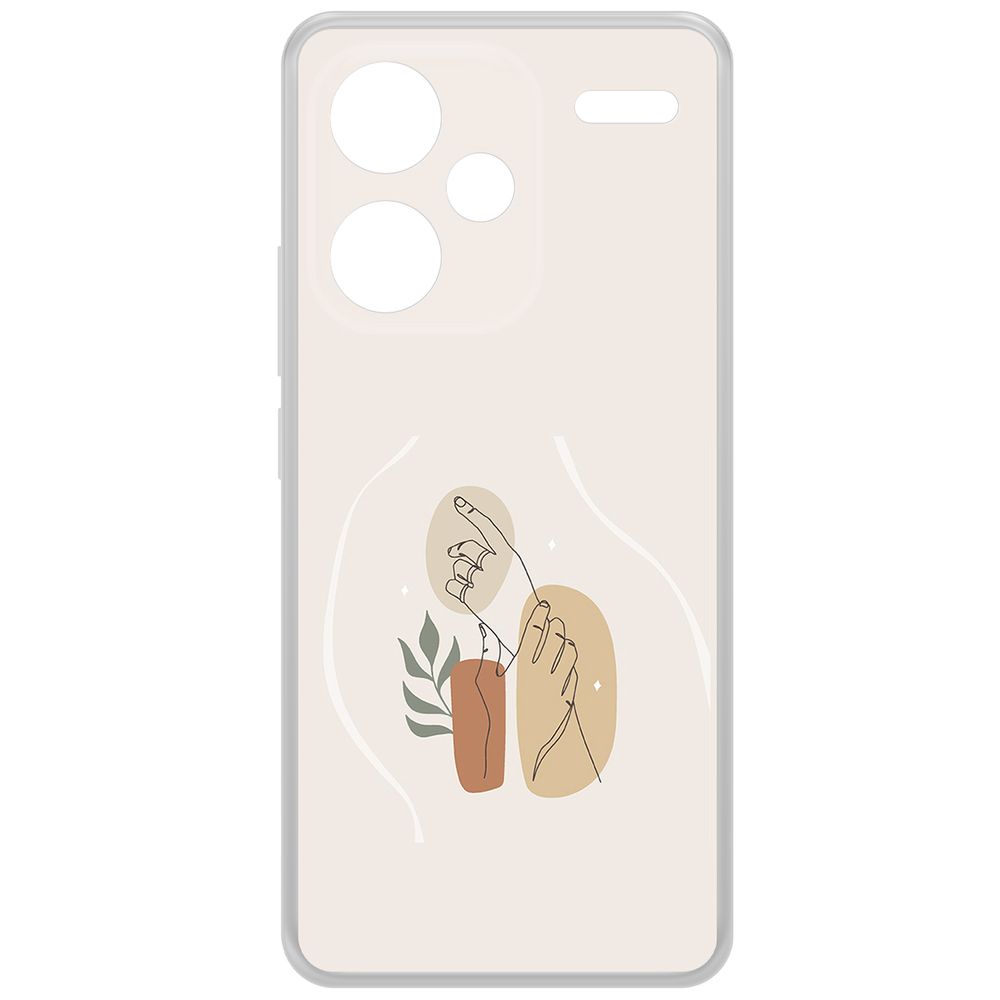 

Чехол-накладка Krutoff Clear Case Тонкость для Xiaomi Redmi Note 13 Pro+ 5G, Прозрачный