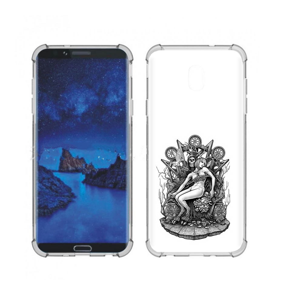 Чехол MyPads Tocco для Samsung Galaxy J7 (2018) девушка на троне (PT226928.596.309)