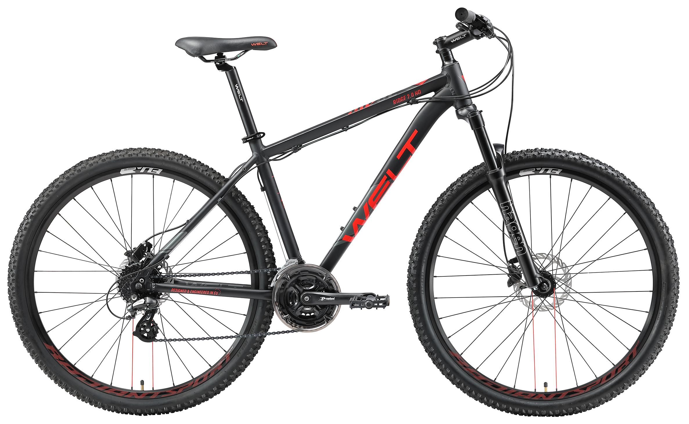 

Велосипед Welt Ridge 2.0 HD 27 (2021) L, Черный