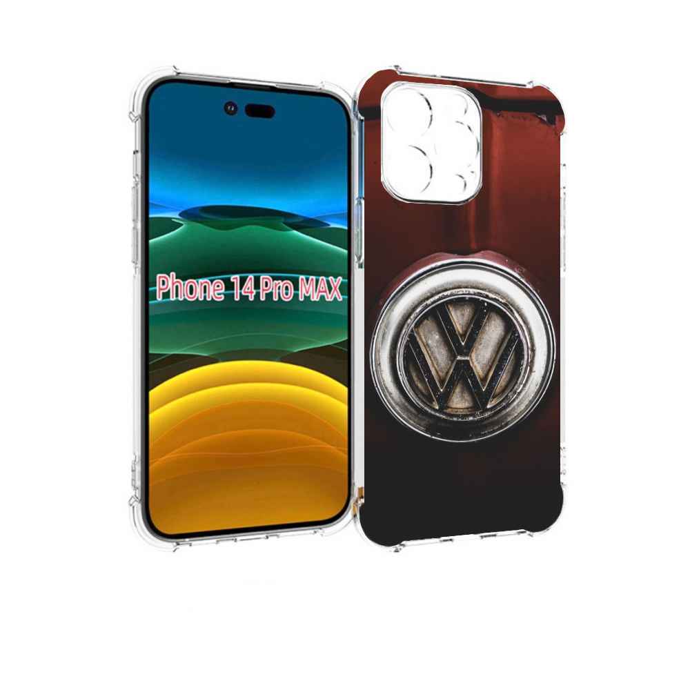 

Чехол MyPads volkwagen 1 мужской для iPhone 14 Pro Max, Прозрачный, Tocco