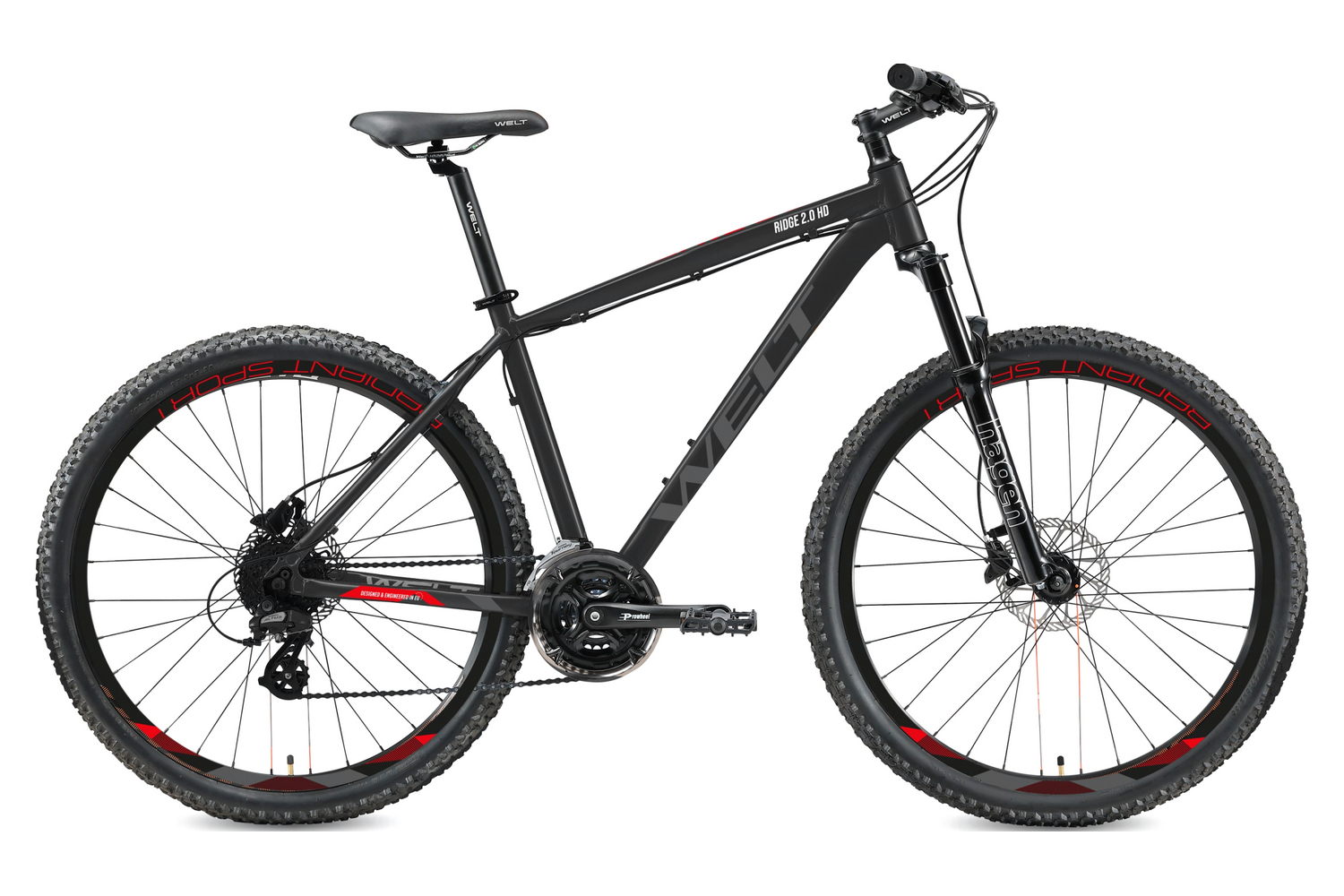 

Велосипед Welt Ridge 2.0 HD 27 (2022) L, Черный