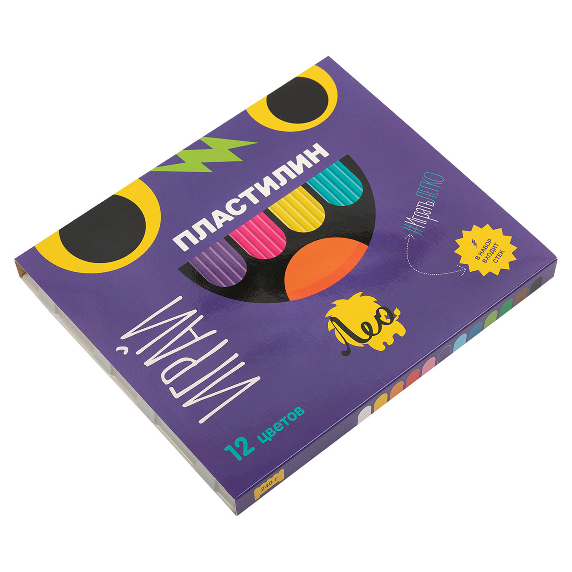 

Пластилин классический Лео Играй, 12 цв/240 г