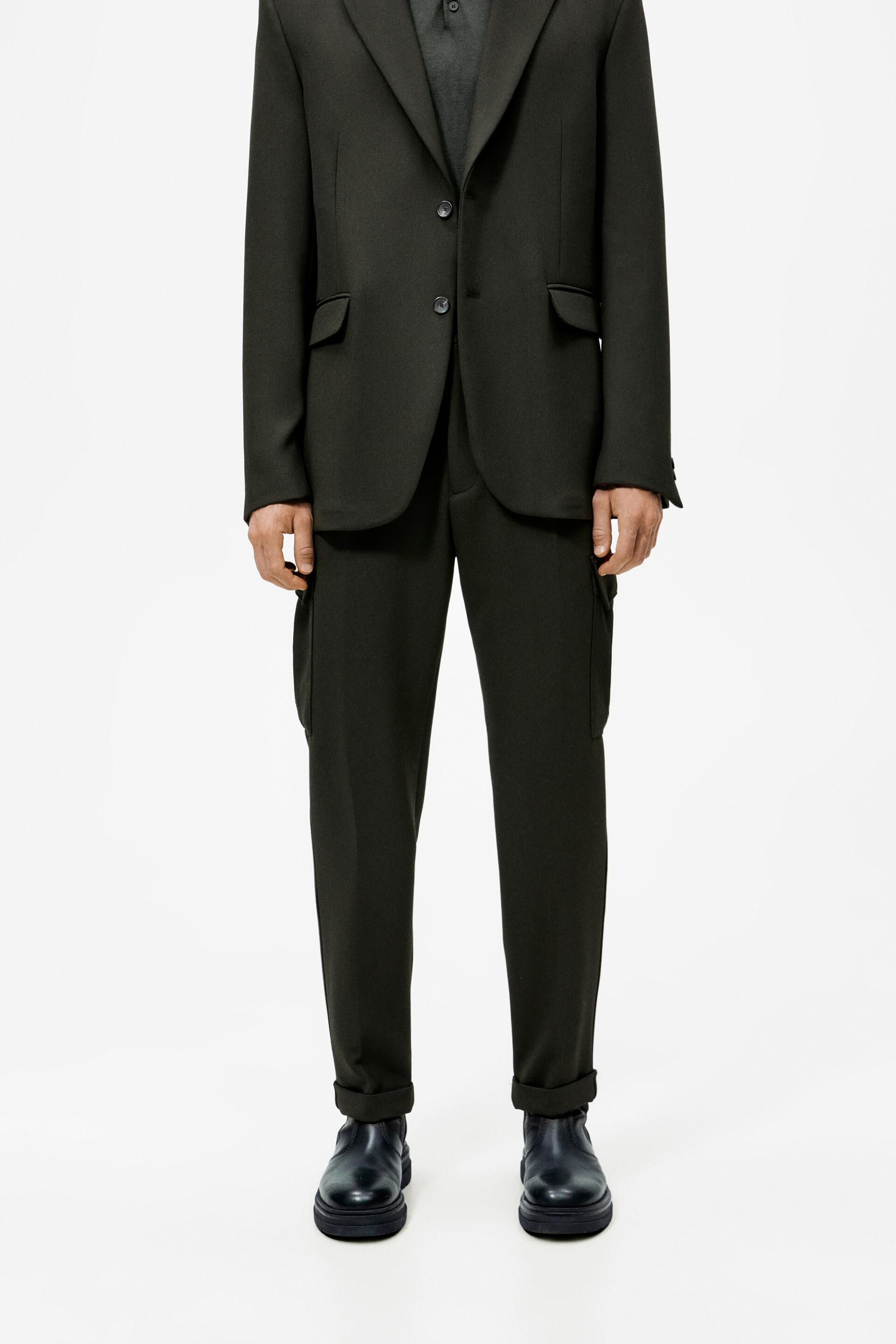 

Брюки мужские ZARA 06156156 зеленые 46 RU (доставка из-за рубежа), 06156156