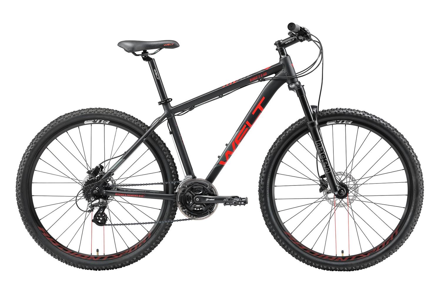 

Велосипед Welt Ridge 2.0 HD SST 27 (2021) matt black, Черный