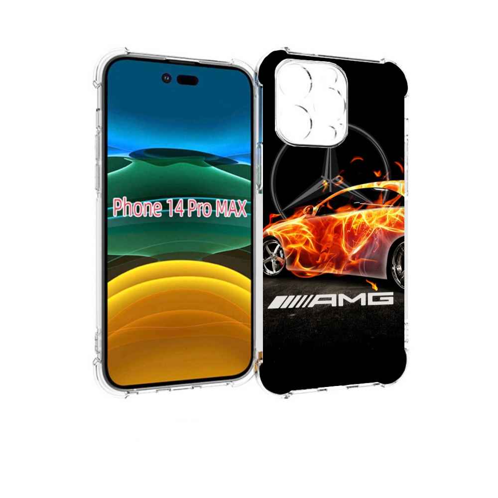 

Чехол MyPads АМГ мужской для iPhone 14 Pro Max, Прозрачный, Tocco