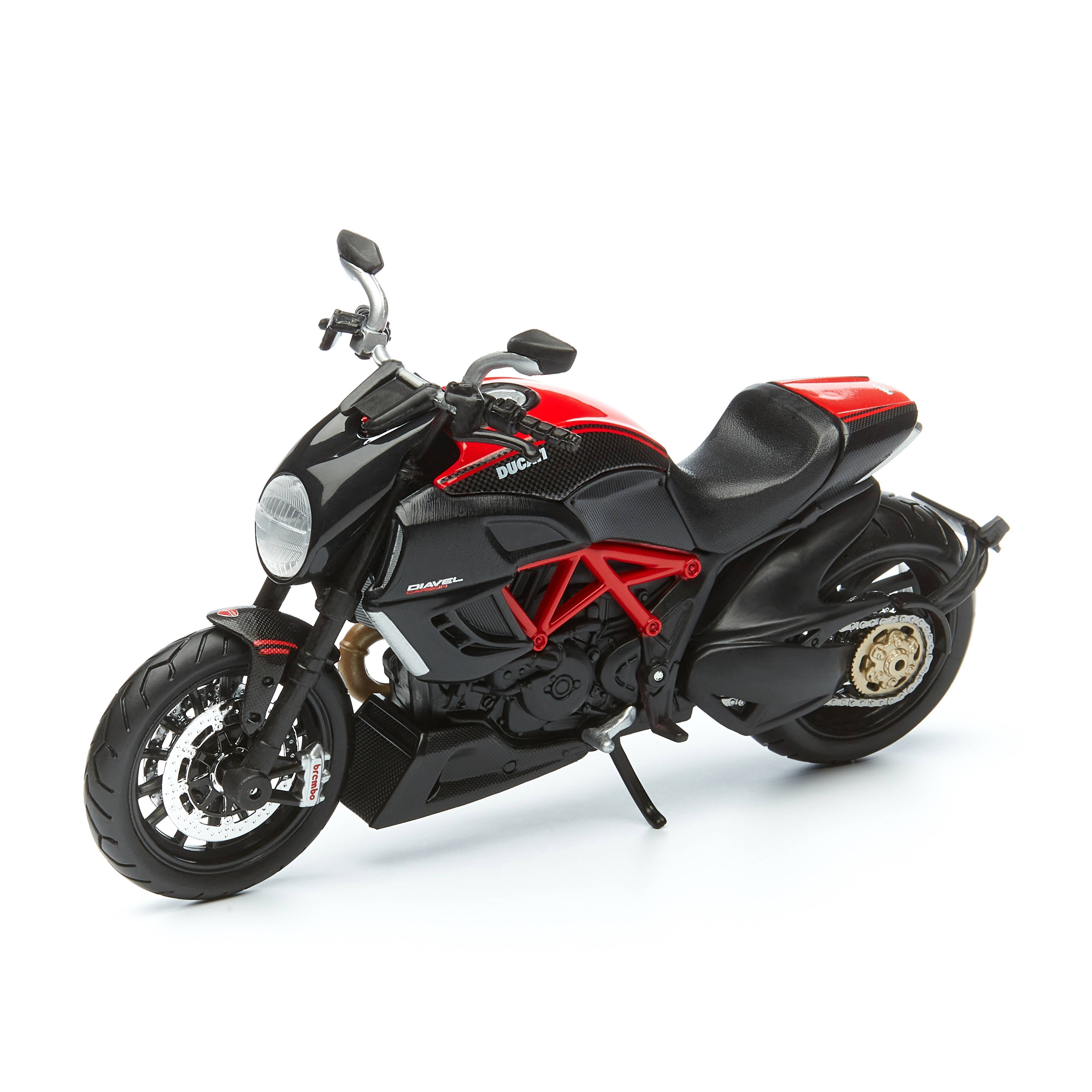 Мотоцикл Maisto DUCATI DIAVEL CARBON 31101/10 1:12 maisto 1 12 ducati diavel carbon red diecast alloy motorcycle model toy