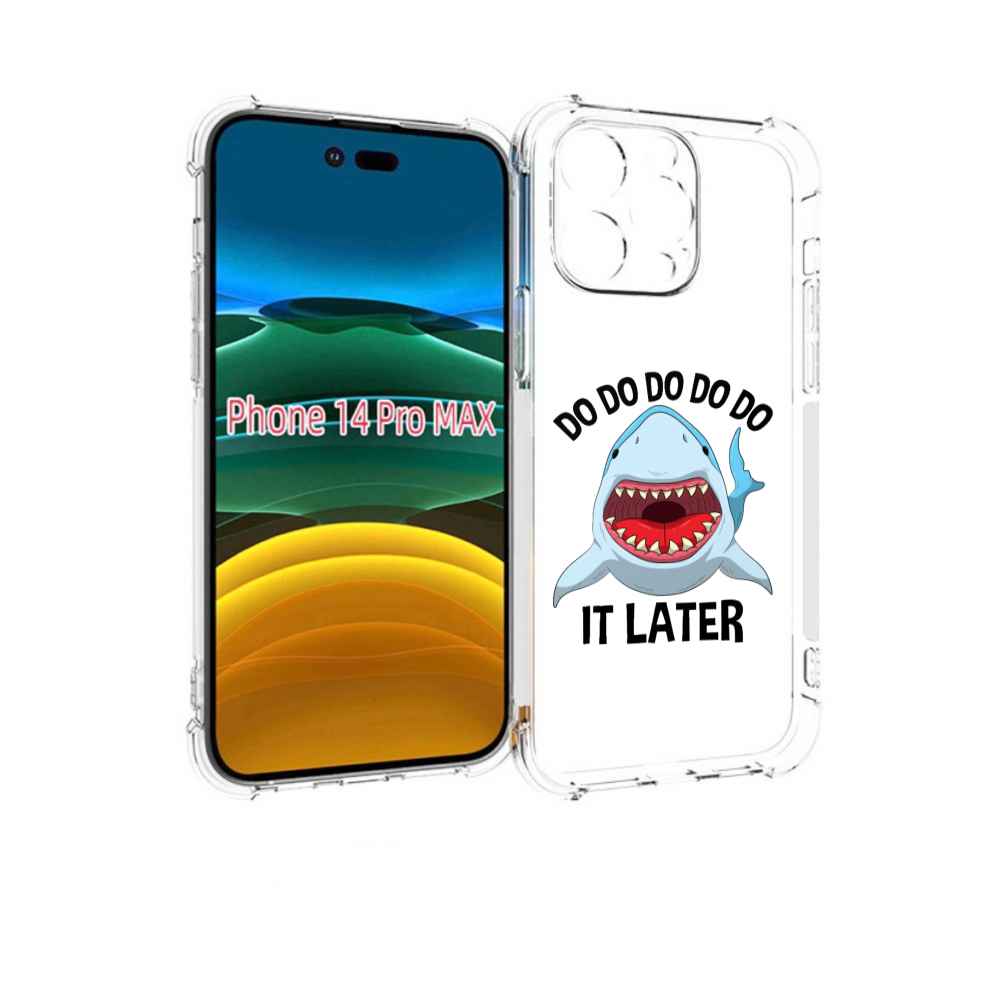 

Чехол MyPads Акула для iPhone 14 Pro Max, Прозрачный, Tocco