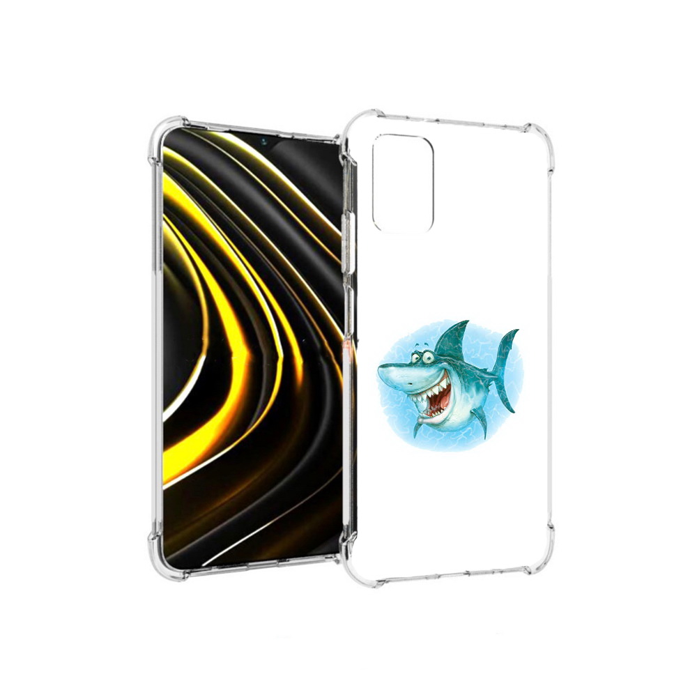 

Чехол MyPads Tocco для Xiaomi Poco M3 веселая акула (PT156204.280.261), Прозрачный, Tocco
