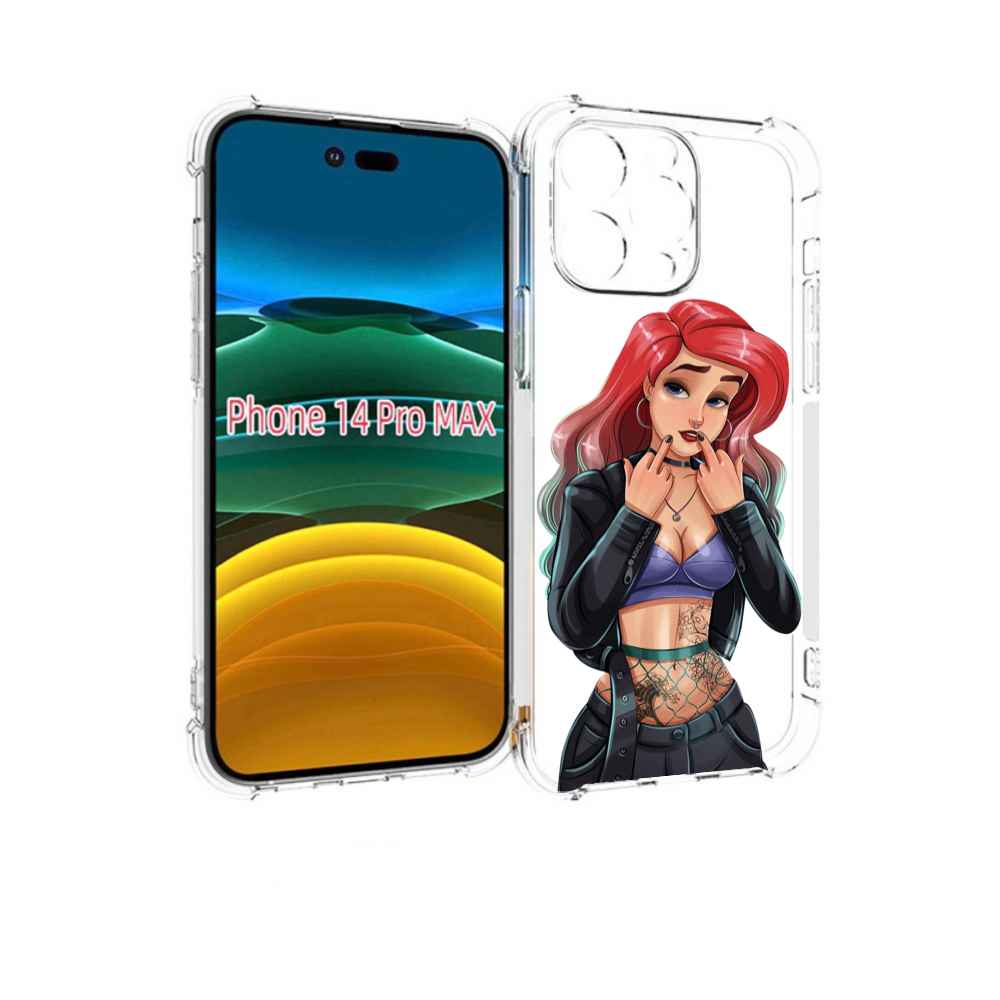 

Чехол MyPads Ариэль-русалочка-готика для iPhone 14 Pro Max, Прозрачный, Tocco