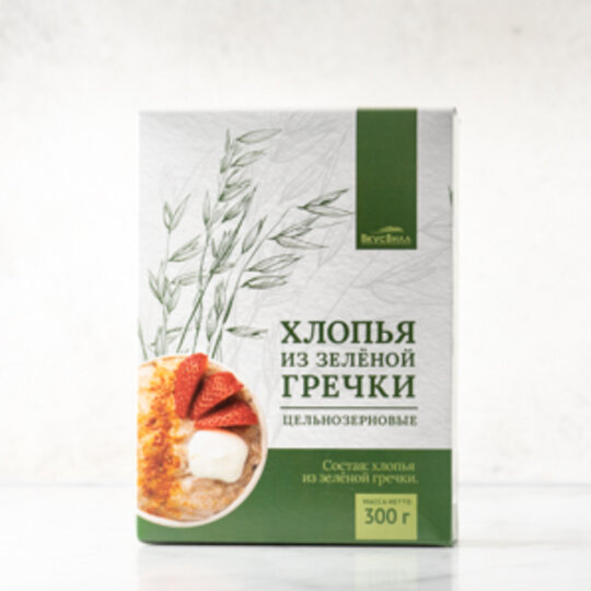 

Хлопья ВкусВилл из зеленой гречки 300 г