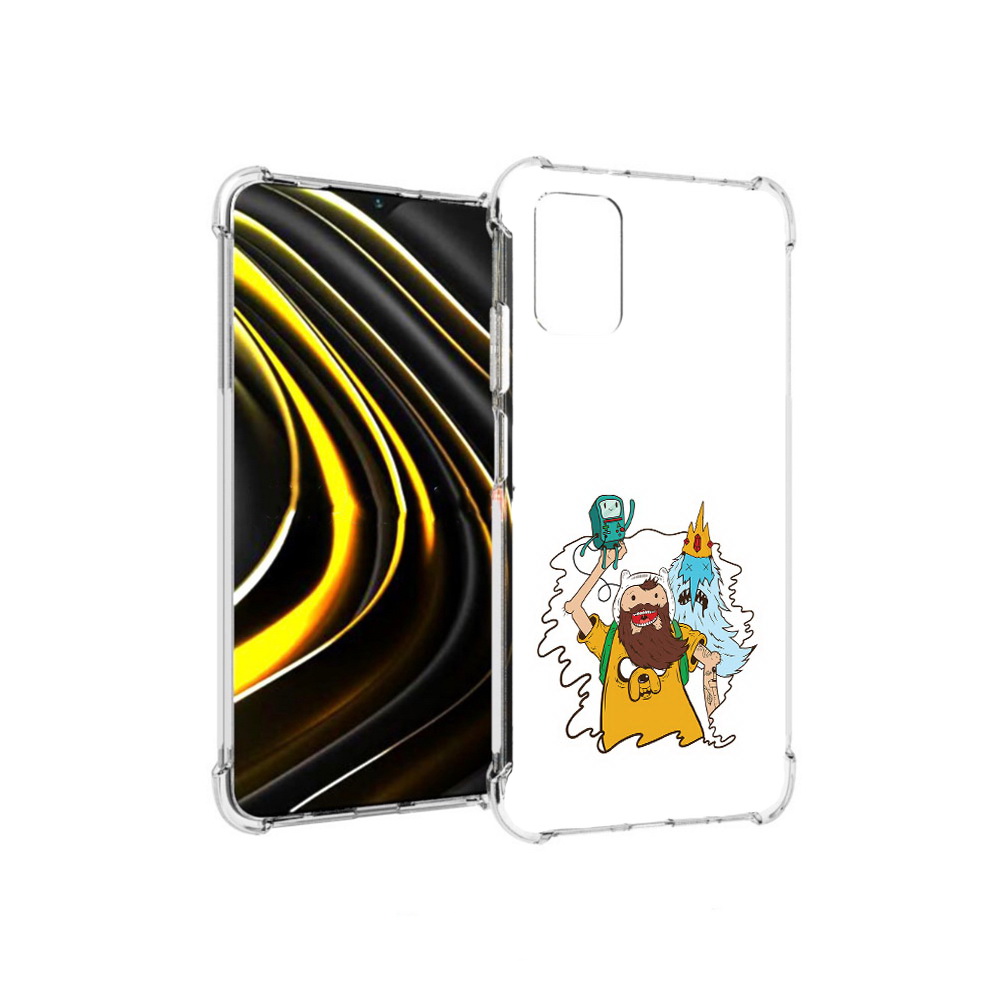 

Чехол MyPads Tocco для Xiaomi Poco M3 время приключений старый Финн (PT156204.280.279), Прозрачный, Tocco