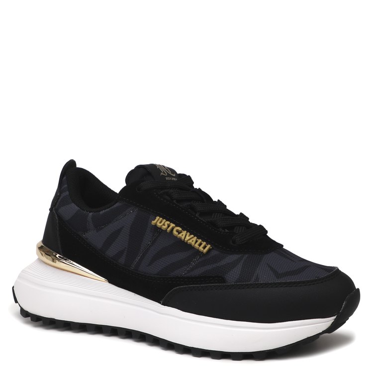 

Кроссовки женские Just Cavalli 76RA3SD5 черные 35 EU, Черный, 76RA3SD5