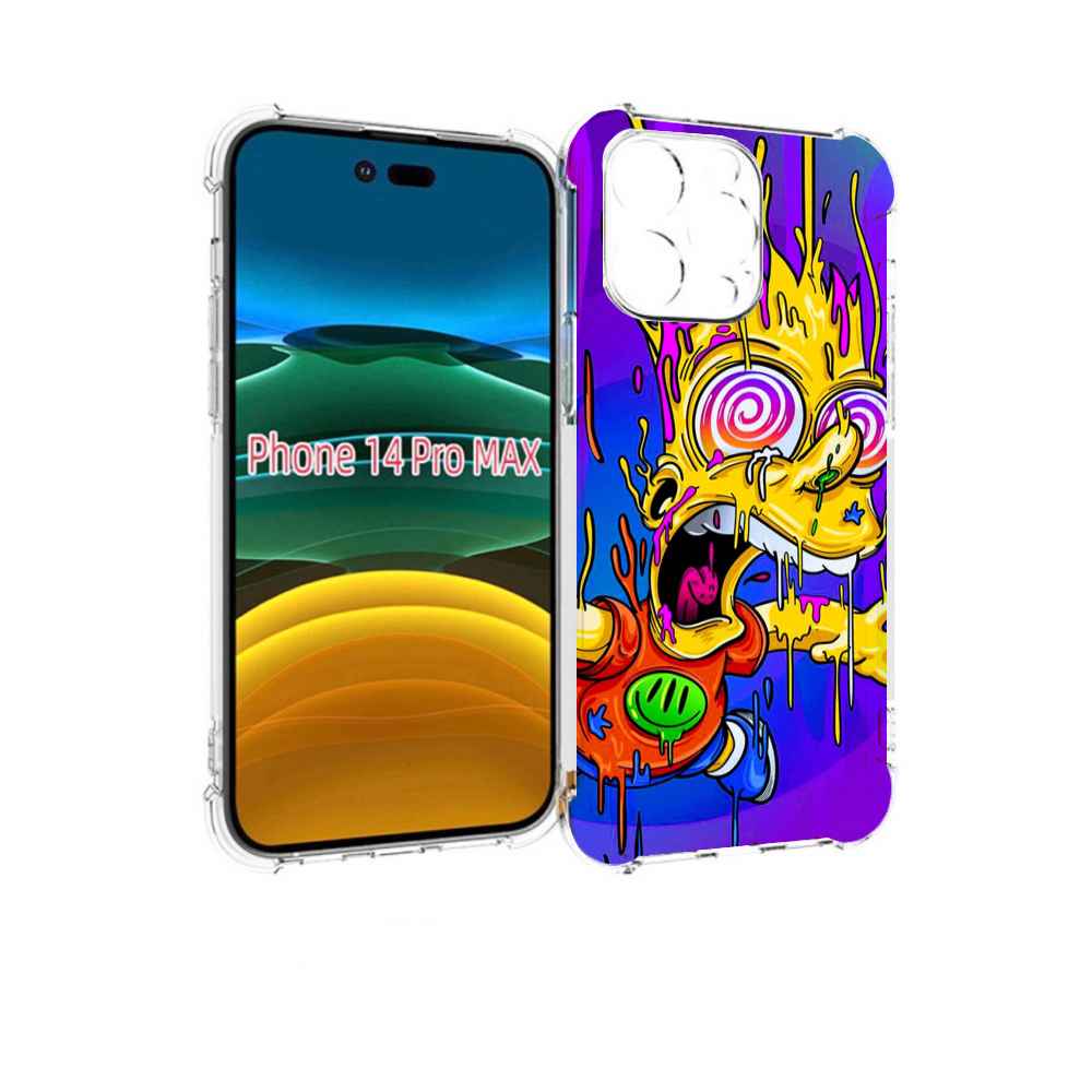 

Чехол MyPads Барт-арт-стрит для iPhone 14 Pro Max, Прозрачный, Tocco