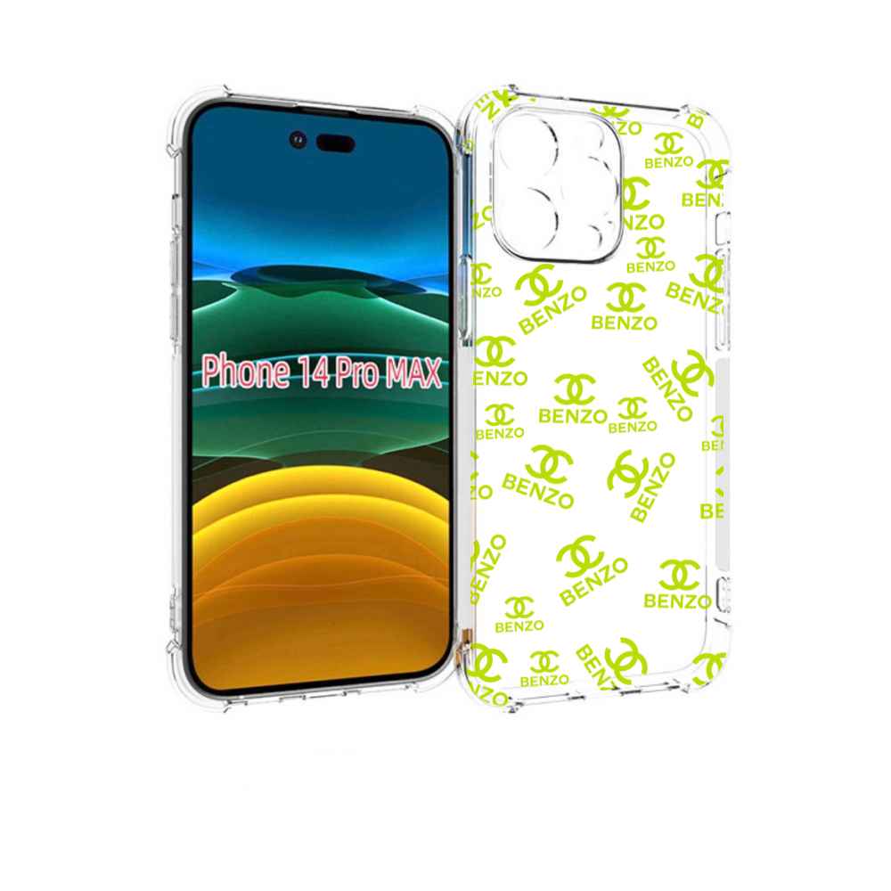 

Чехол MyPads Белый-Бензо для iPhone 14 Pro Max, Прозрачный, Tocco