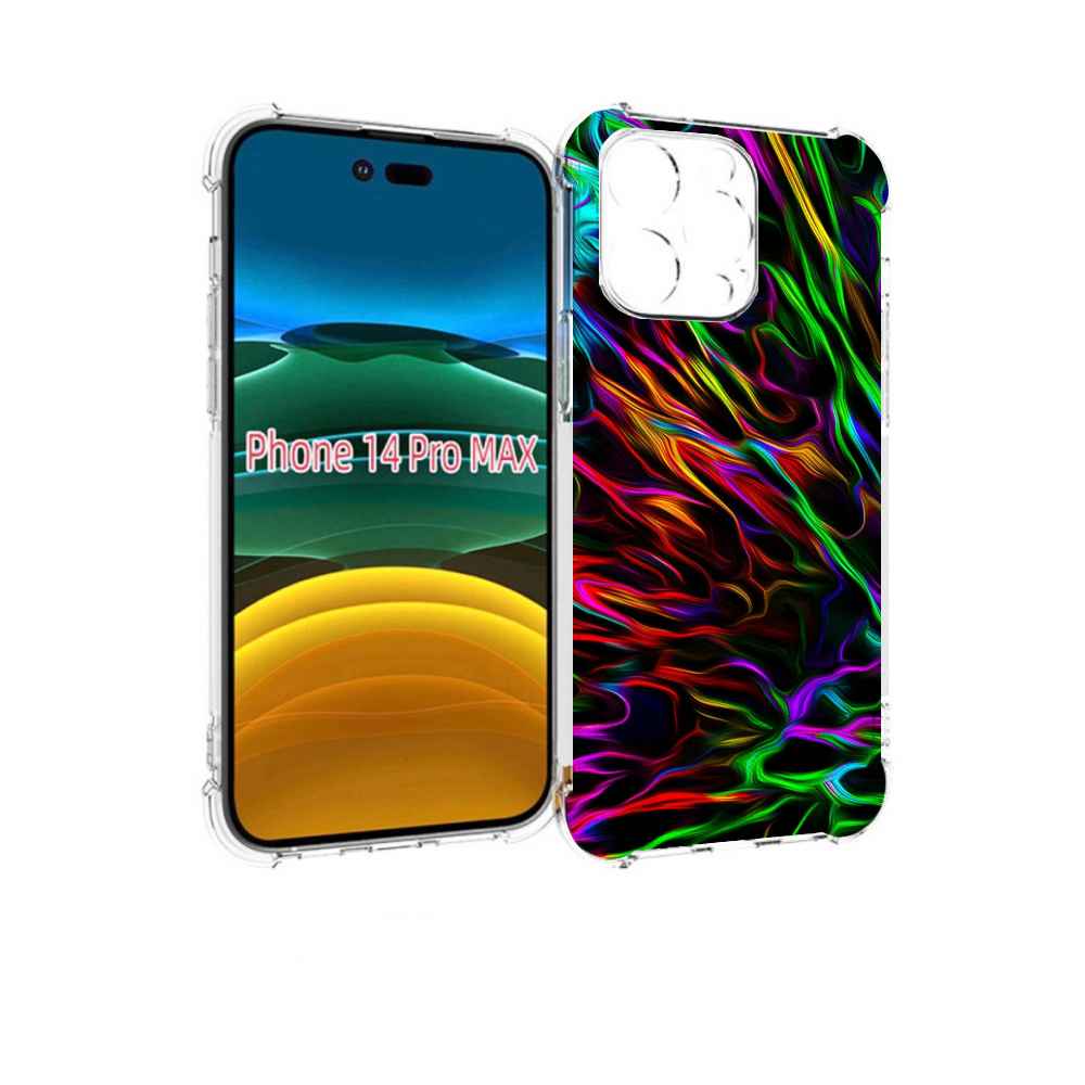 

Чехол MyPads Бензин для iPhone 14 Pro Max, Прозрачный, Tocco