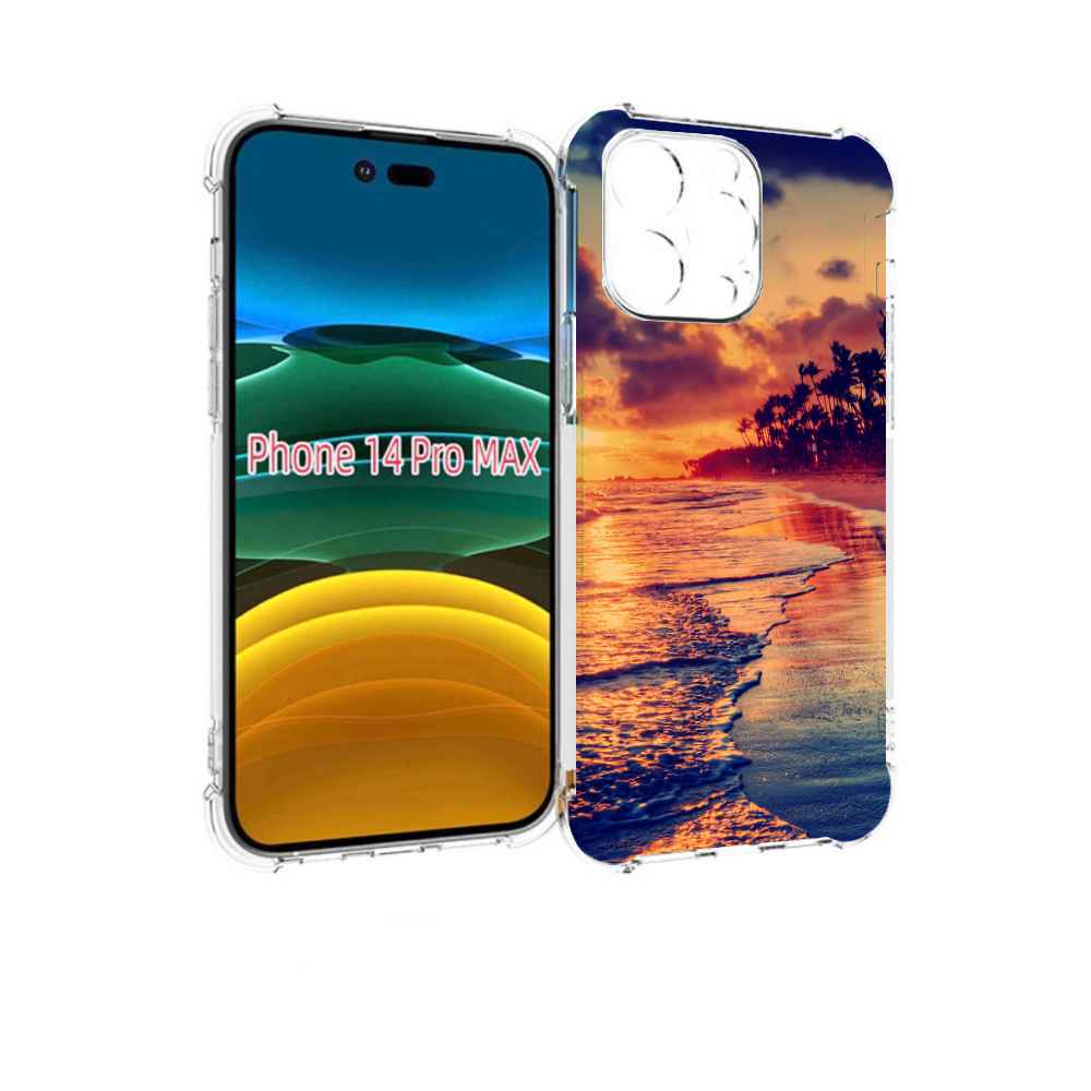 

Чехол MyPads Берег для iPhone 14 Pro Max, Прозрачный, Tocco