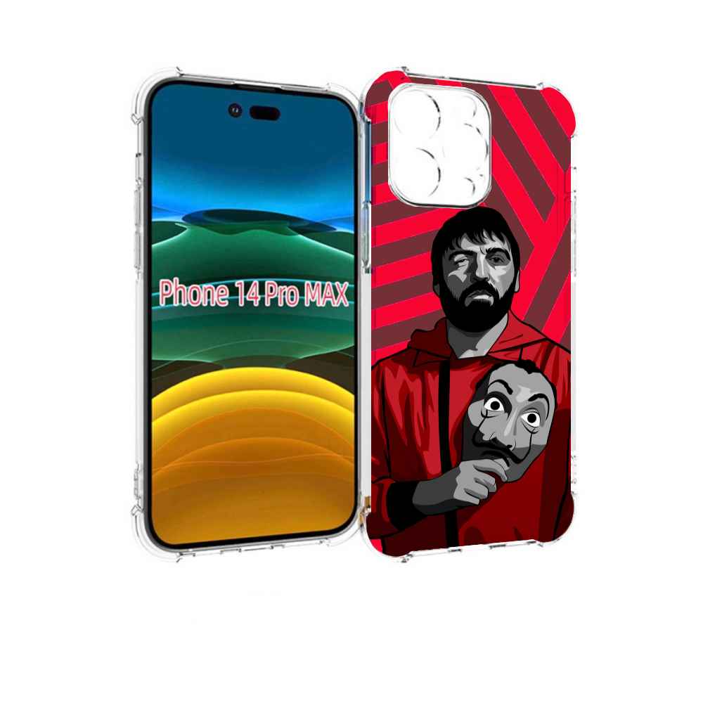 

Чехол MyPads Богата-Бумажный-дом для iPhone 14 Pro Max, Прозрачный, Tocco