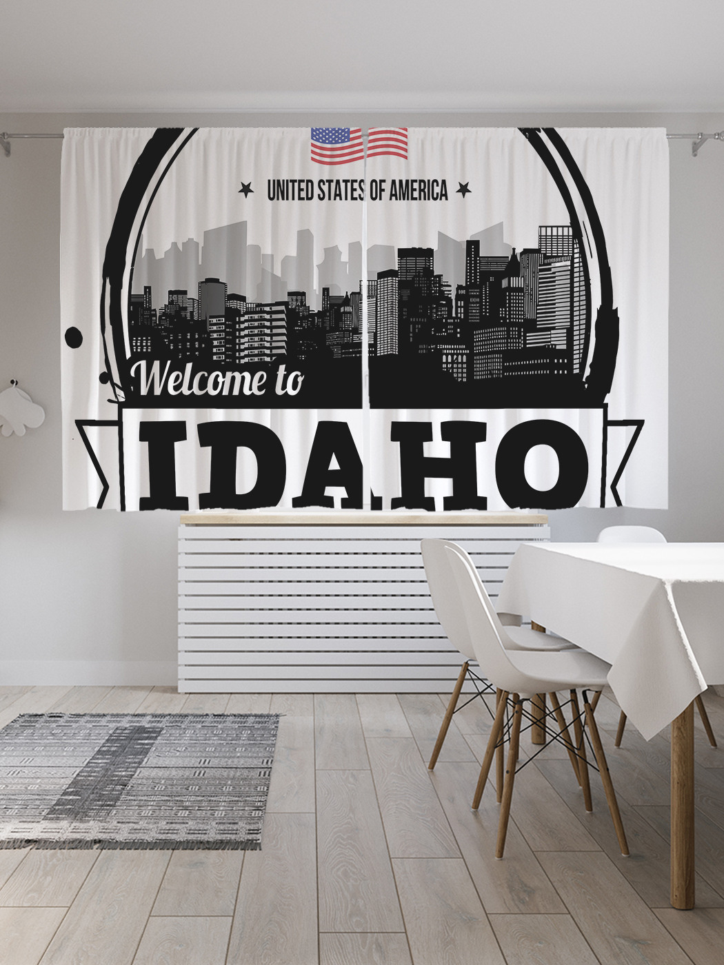 

Шторы JoyArty с фотопечатью "Приглашение в Айдахо" из сатена, 290х180 см, Приглашение в Айдахо