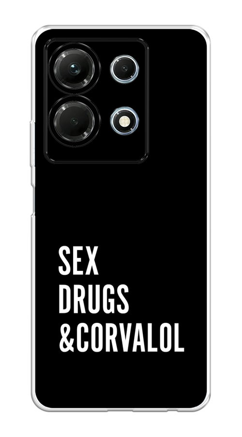 

Чехол на Infinix Note 30 4G "Corvalol", Черный;серый;белый, 3104650-6