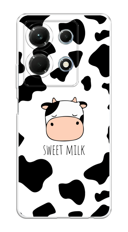 

Чехол на Infinix Note 30 4G "Sweet milk", Розовый;белый;черный, 3104650-1